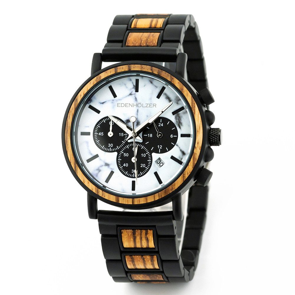 Edenhölzer Quarzuhr Bangka