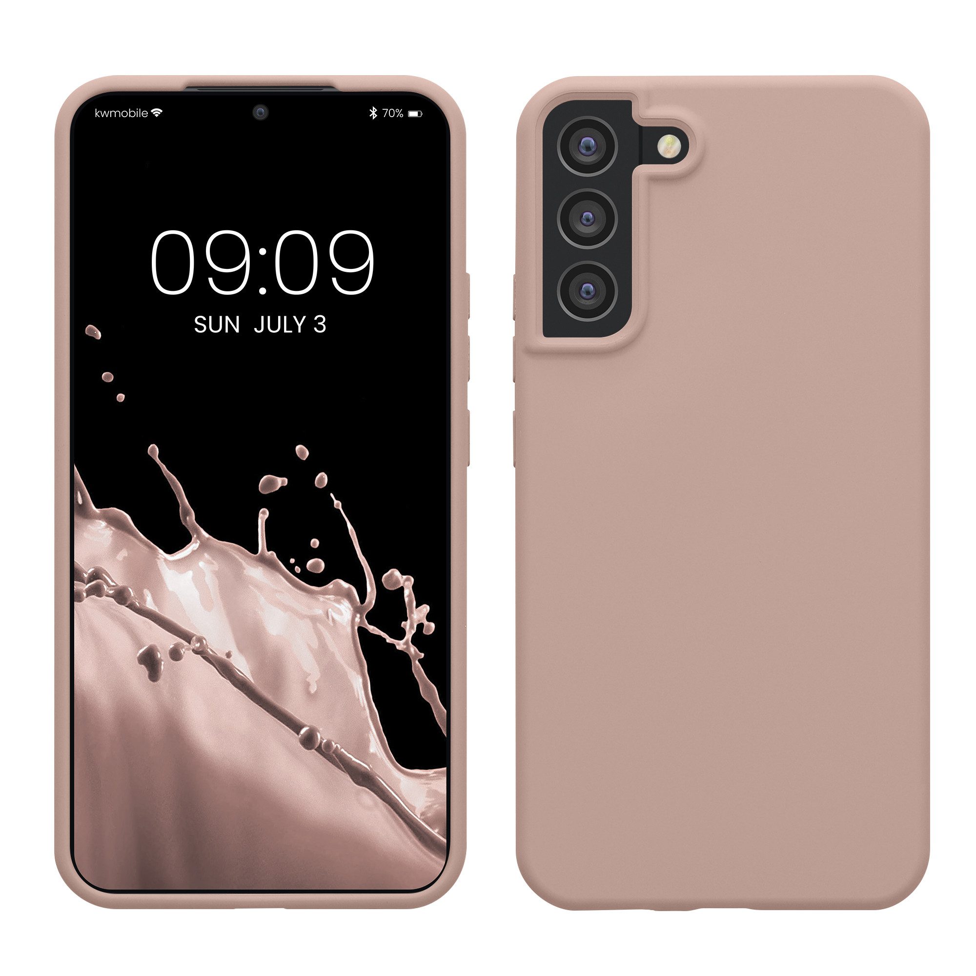 kwmobile Handyhülle Handyhülle für Samsung Galaxy S22 Plus Hülle, Weiches Handy Silikon Case - Schutzhülle Cover
