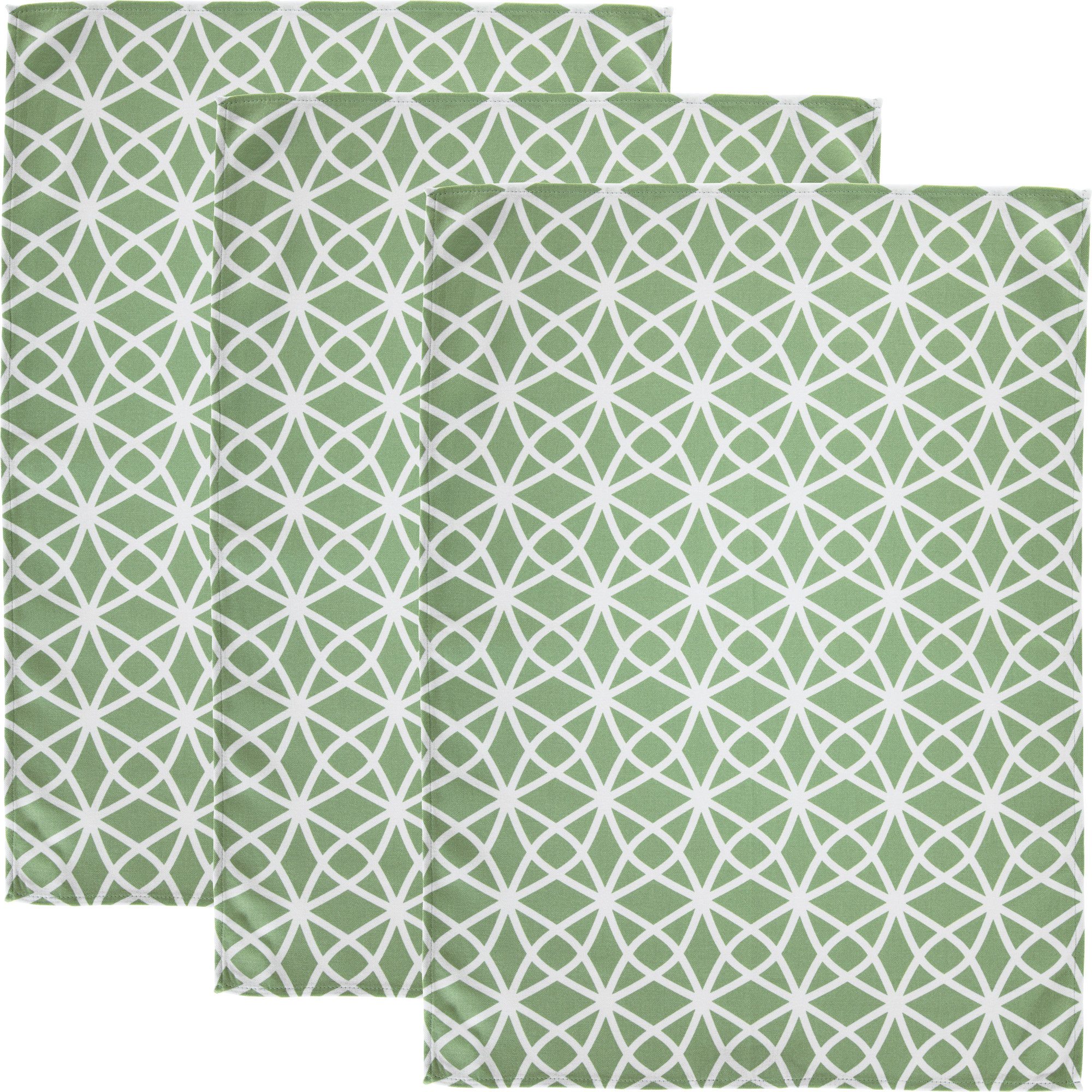 Erwin Müller Geschirrtuch Geschirrtuch "Grafik" 3er-Pack, Baumwolle Motiv günstig online kaufen