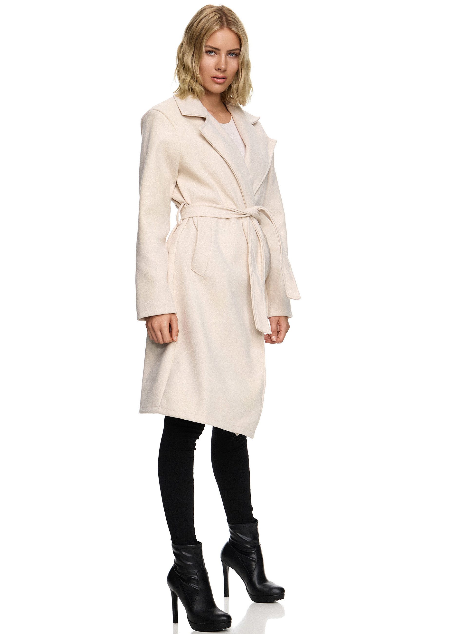 Worldclassca Trenchcoat Worldclassca Damen TRENCHCOAT mit Gürtel Reverskragen langer Mantel