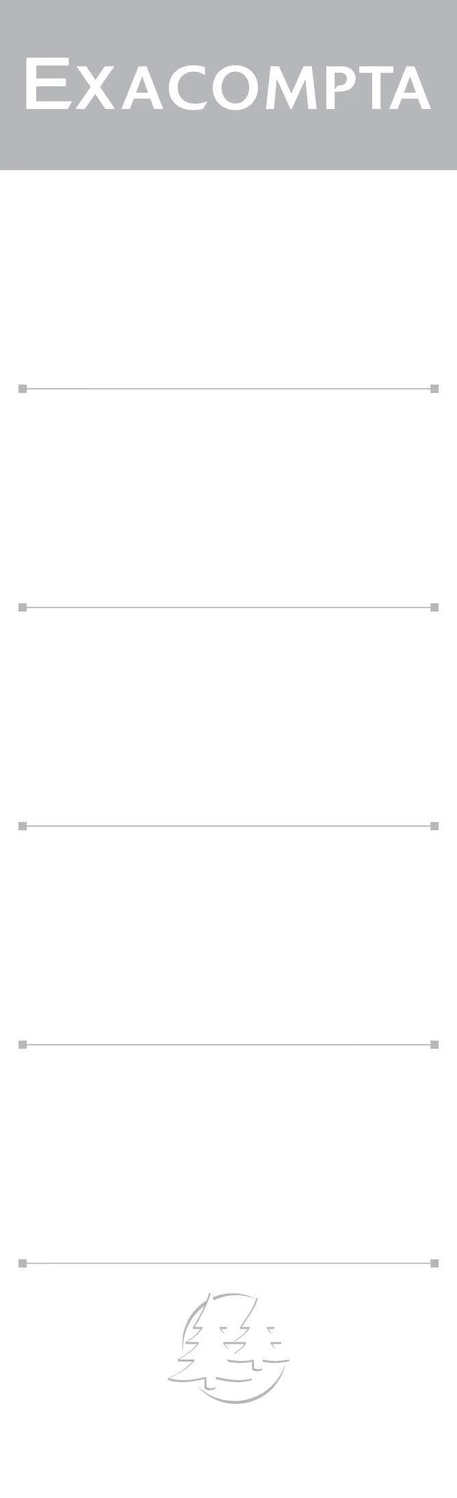 EXACOMPTA Aktenordner Rückenschilder zum Einstecken (10 Stück) für Ordner 80mm Weiß 538E, Ringbuch/Ordner
