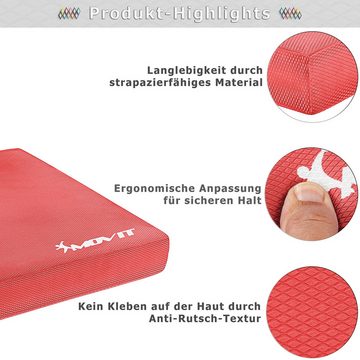 MOVIT Balanceboard Balance Pad Dynamic Base, 50 x 40 x 6 cm, Training für Gleichgewicht und Koordination, Balancekissen, 10 Farben