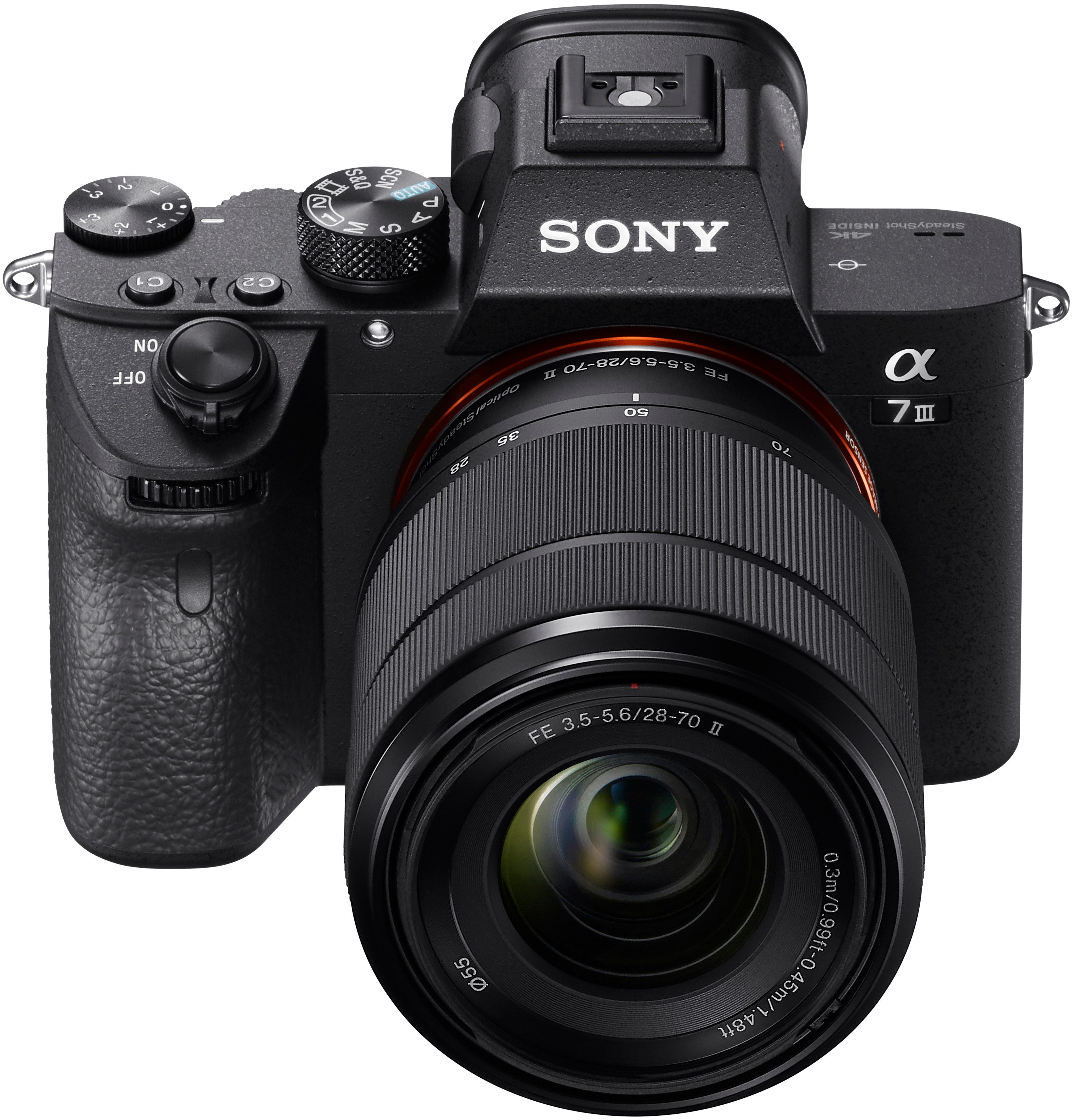 Sony Alpha 7 III Systemkamera (FE 28-70mm F3.5-5.6 OSS, 24,2 MP, 2,5x opt. Zoom, Bluetooth, WLAN)