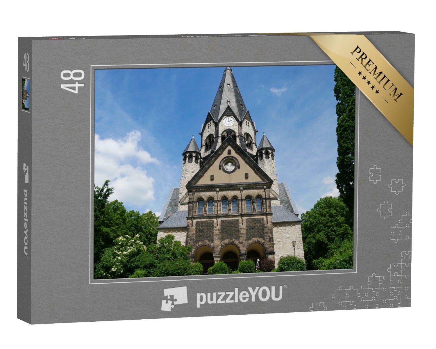 puzzleYOU Puzzle Alte Kirche, Chemnitz, Deutschland, 48 Puzzleteile, puzzleYOU-Kollektionen