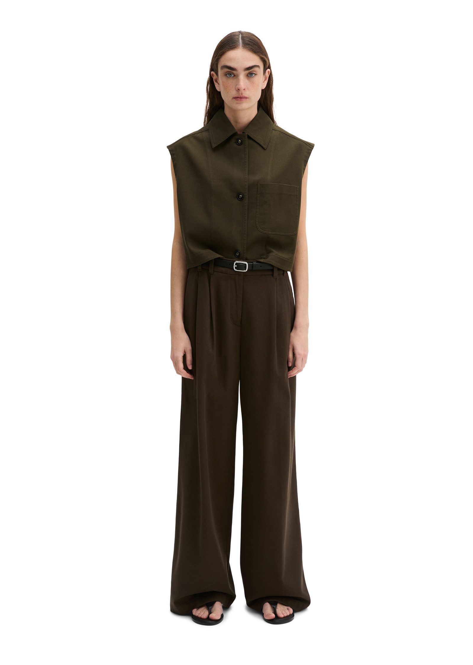 Marc O'Polo Anzugweste aus Baumwoll-Twill-Stretch – Bild 5 von 5