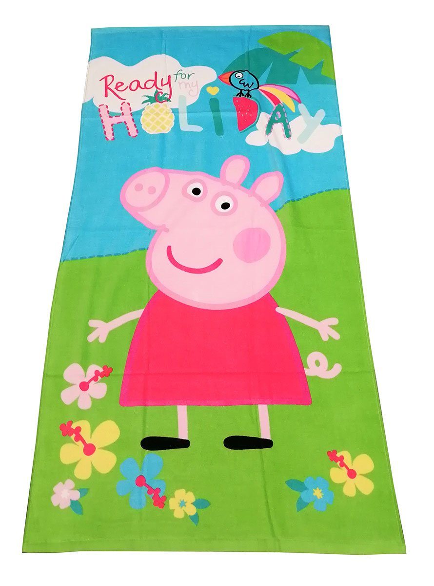 Jerry Fabrics Badetuch Peppa Pig Handtuch Badetuch Saunatuch Wutz 70x140 cm günstig online kaufen