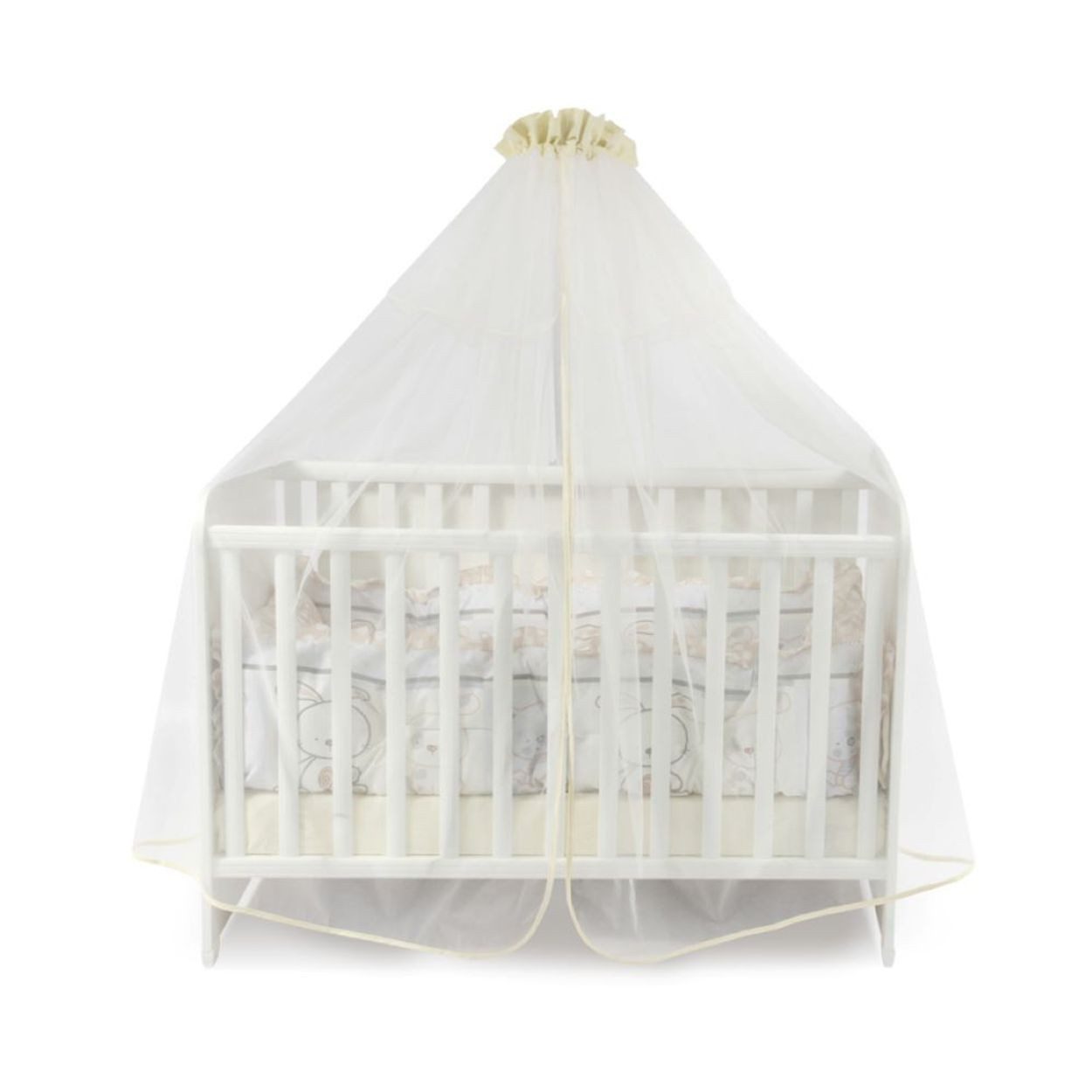 LORELLI Betthimmel 2005117 (480 x 150 cm), Baldachin, Insektenschutz, Tüll, Laufstall, Polyester, 100% Baumwolle
