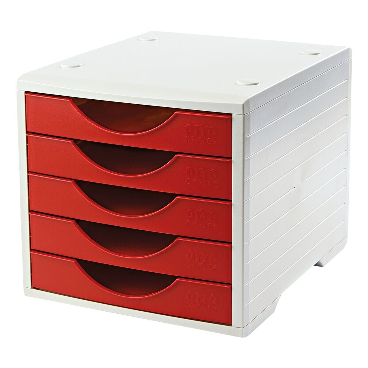 Otto Office  Office Schubladenbox, mit 5 Schubladen, stapelbar rot