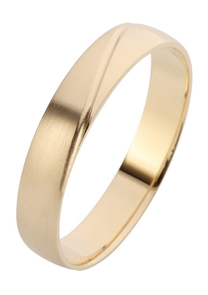 Firetti Trauring Schmuck Geschenk Gold Hochzeit Ehering Trauring "LIEBE", Made in Germany, wahlweise mit oder ohne Brillant