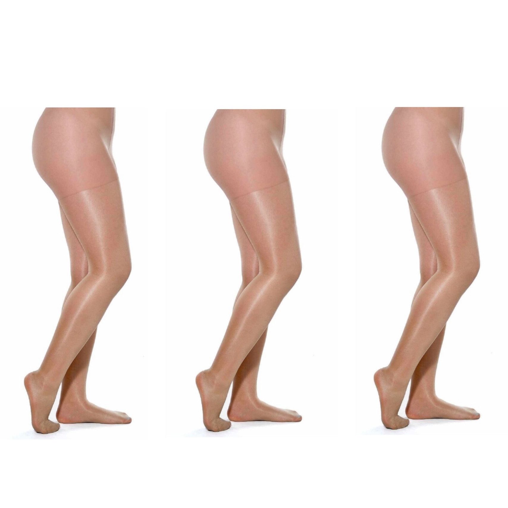Strumpfhose 3er Pack in Dunkelbeige - Vielseitig, Bequem und Stilvoll
