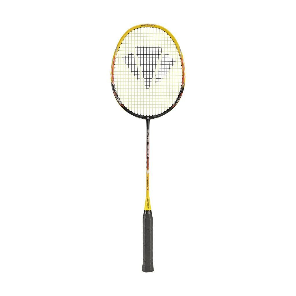 CARLTON Badmintonschläger Elite 9000Z 93g/Freizeit gelb/schwarz - besaitet