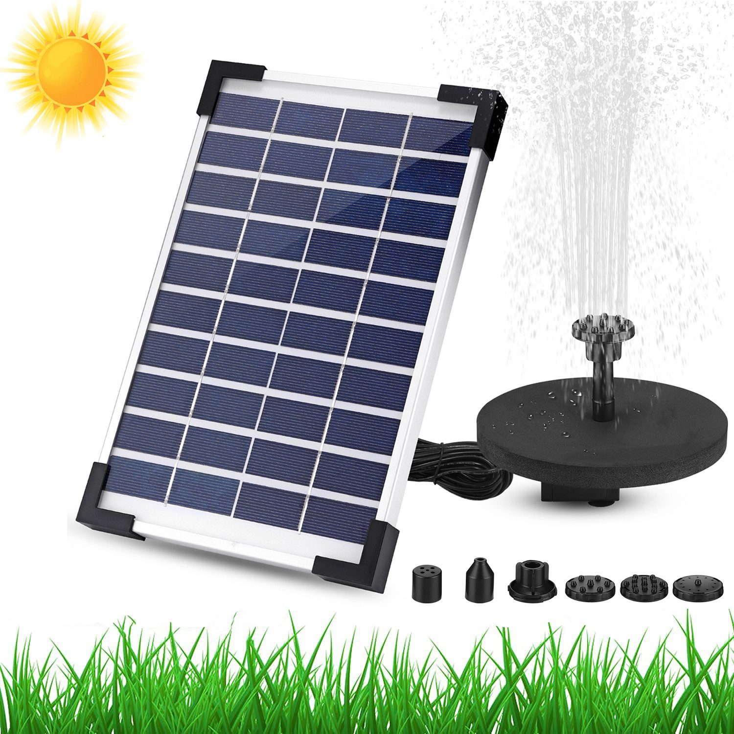BlingBin Springbrunnenpumpe Solarpumpe, Solar Schwimmender Fontäne günstig online kaufen