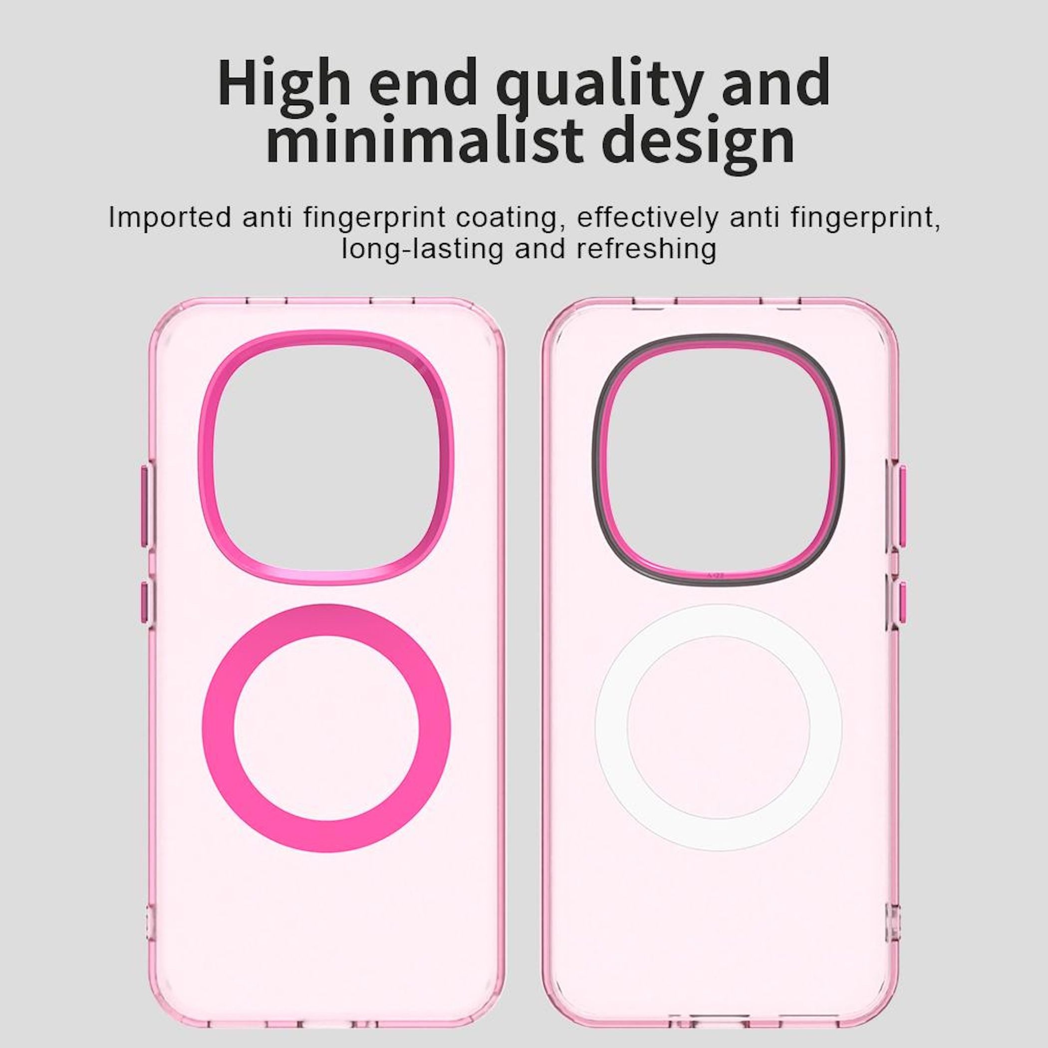 Wigento Handyhülle Für Xiaomi Redmi Note 15 Pro 5G Candy Design Magsafe TPU Hülle Pink, Magsafe Funktion, Stoßschutz, präzise Aussparungen – Bild 3 von 5
