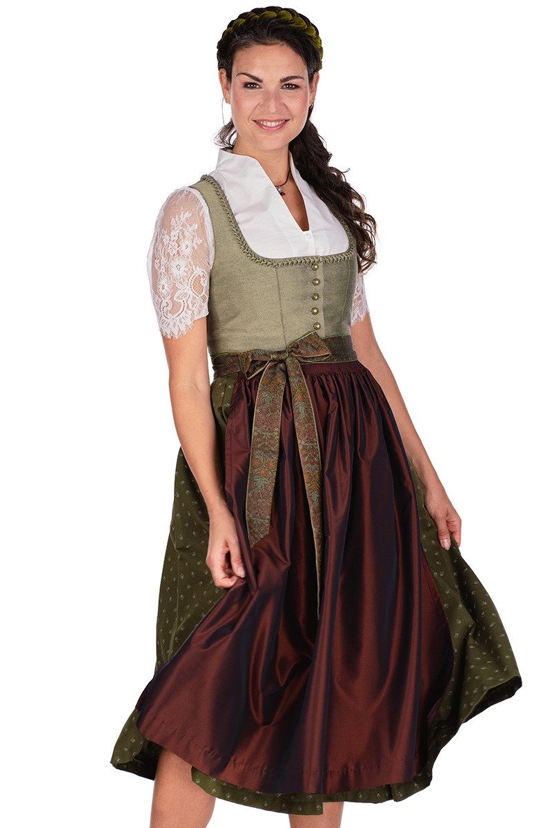 Hammerschmid Dirndl Dirndl lang 2tlg. - PILLERSEE - helloliv/oliv/rost