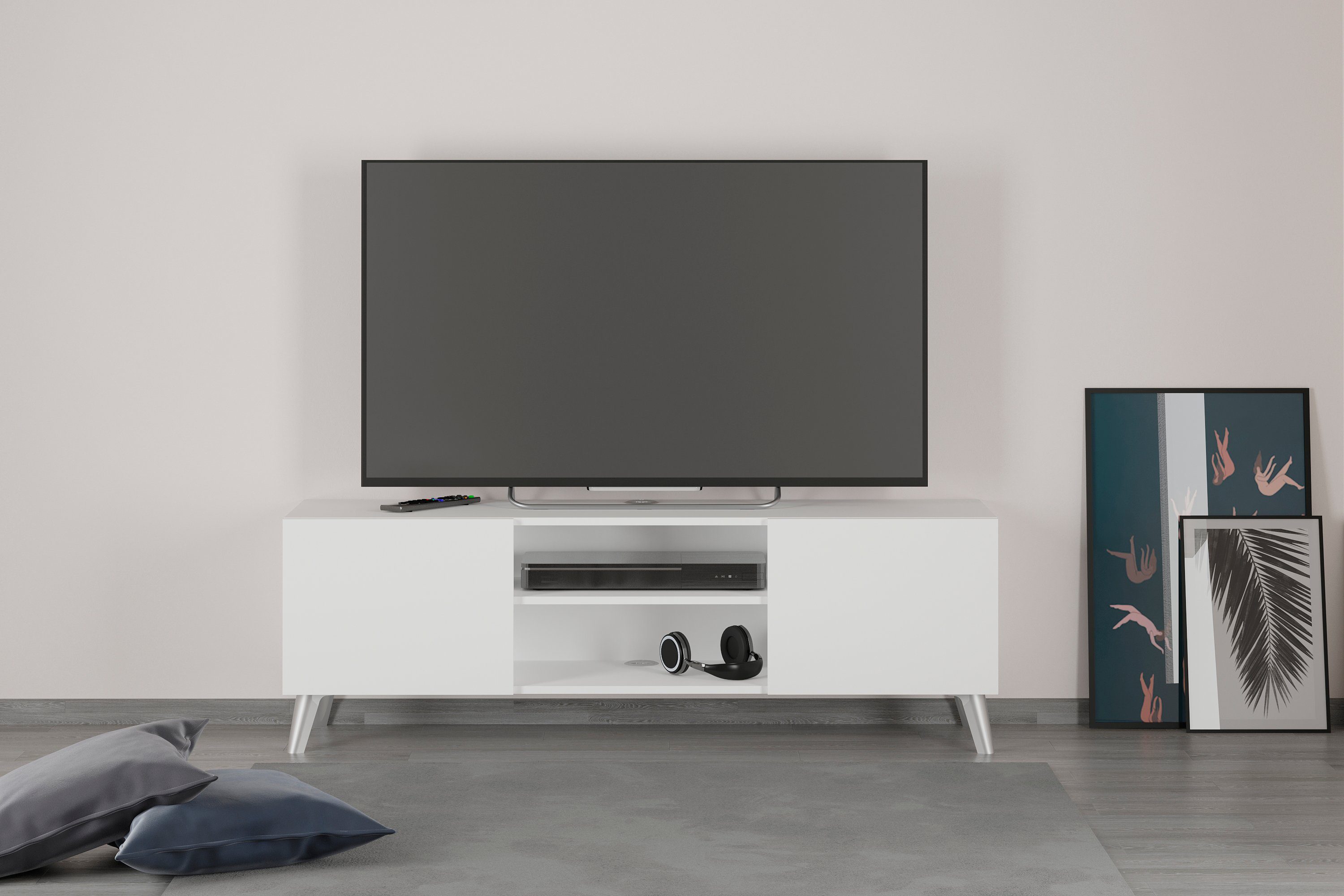 FMD TV-Board Brighton, Breite 140 cm, mit und ohne Schublade