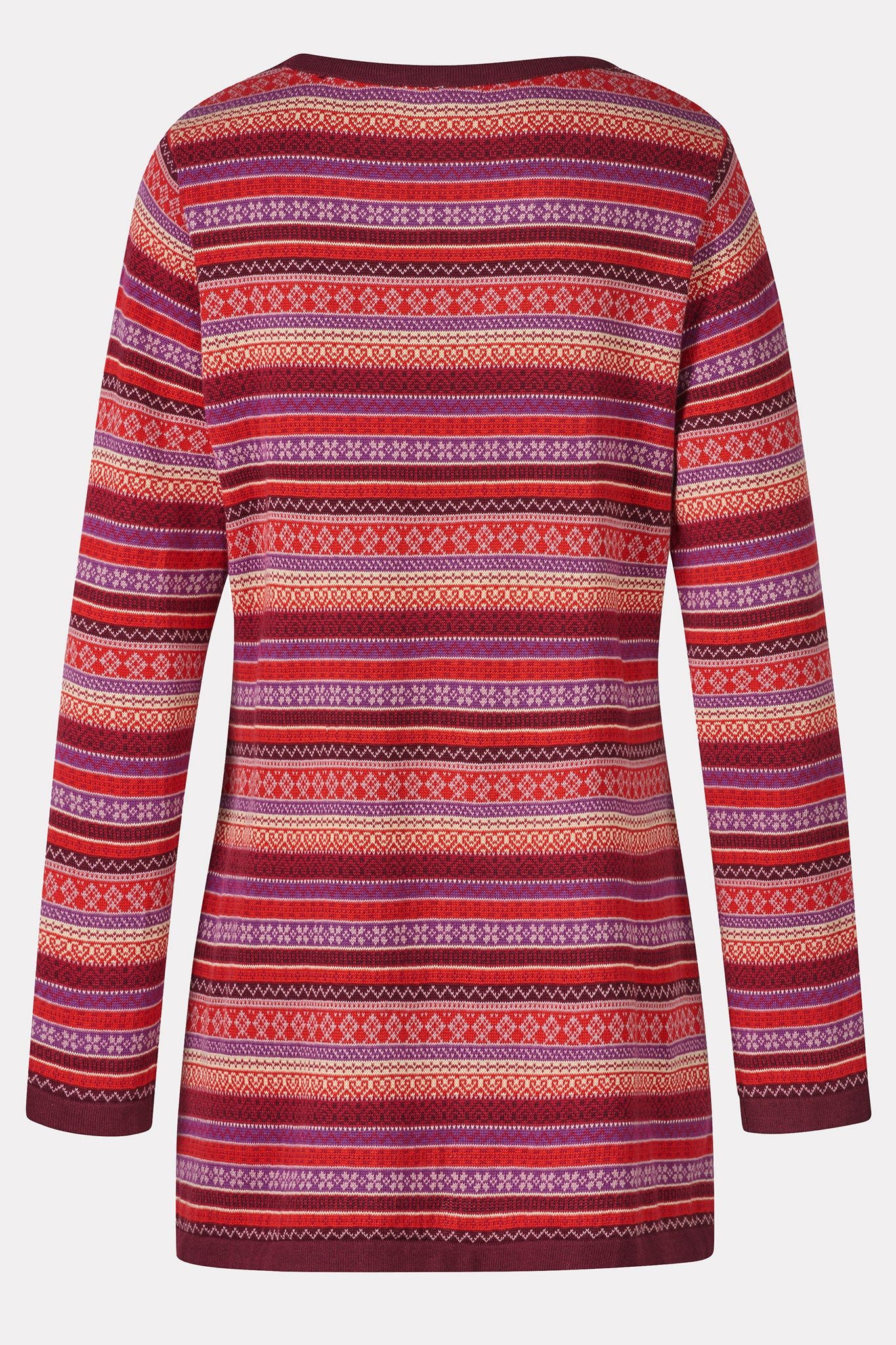 Himalaya Clothing Tunika Damen Pullover mit Jacquardmuster - Tunika Pullove günstig online kaufen