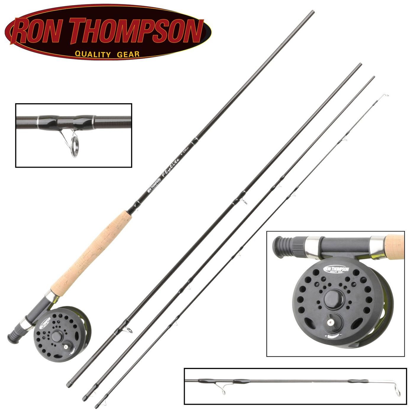 Ron Thompson Angelschnur Ron Thompson Fliegenset Flylite Combo 270cm Schnurklasse 4/5 -4teilig, (1-St)