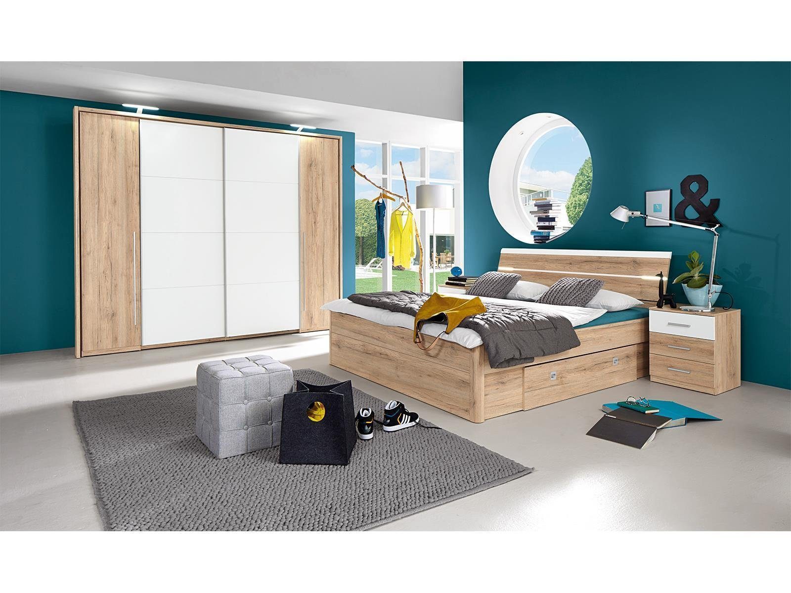 möbelando Kleiderschrank Ketty 315 x 225 x 61 cm (B/H/T)