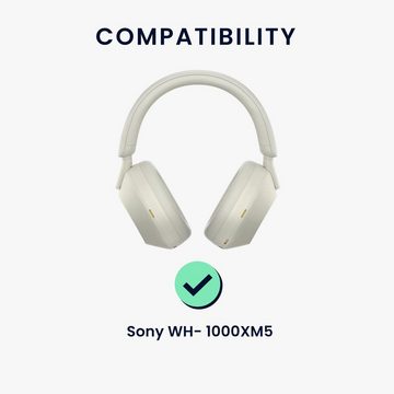 kwmobile Kopfhörer-Schutzhülle Kopfband Abdeckung Ohrpolster Set für Sony WH-1000XM5, Headband Case - Kopfhörer Ersatz Polster - Schutz in Schwarz