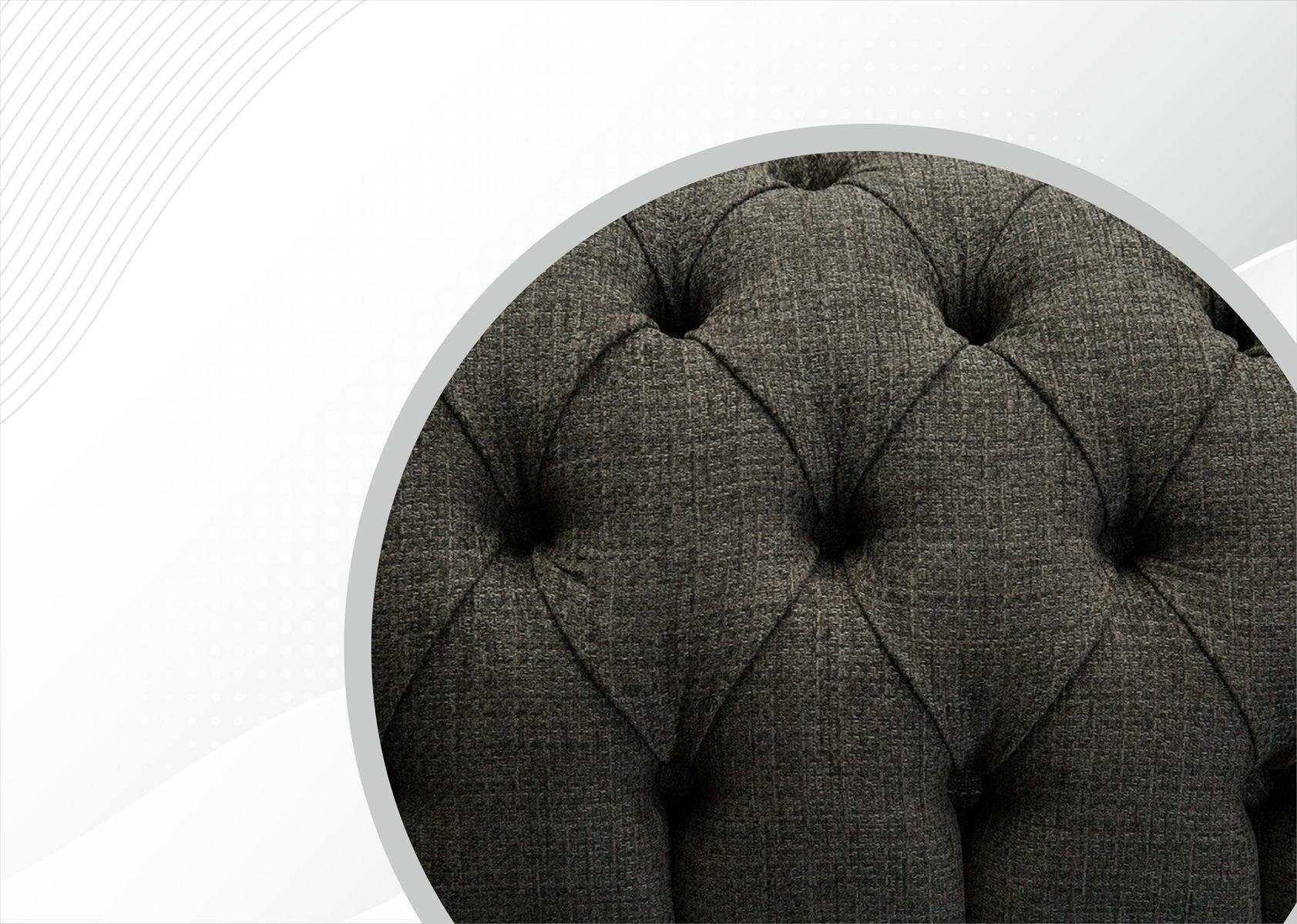 Design Chesterfield-Sofa, 225 3 cm Sitzer Sofa Couch Chesterfield Sofa JVmoebel
