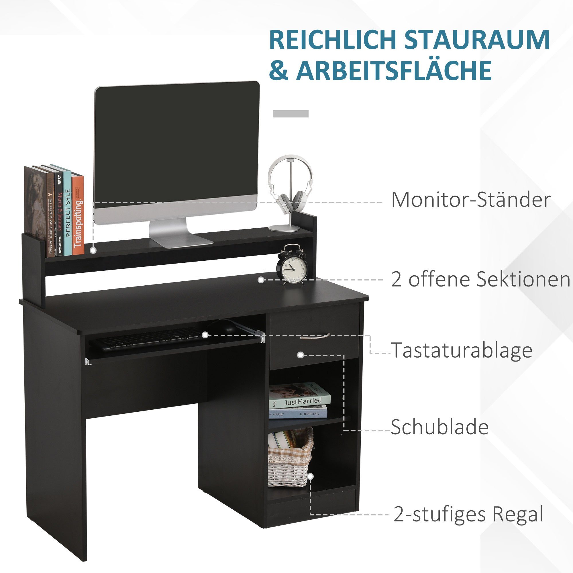 HOMCOM Computertisch