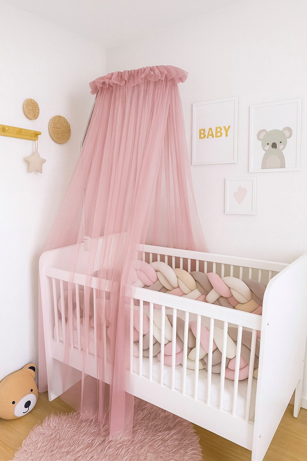 Baby Fancyroom Betthimmel Baby Fancyroom Betthimmel für Babybett Gitterbett 300x180cm Tüll, Handgefertigt, aus feinem Premium Tüll
