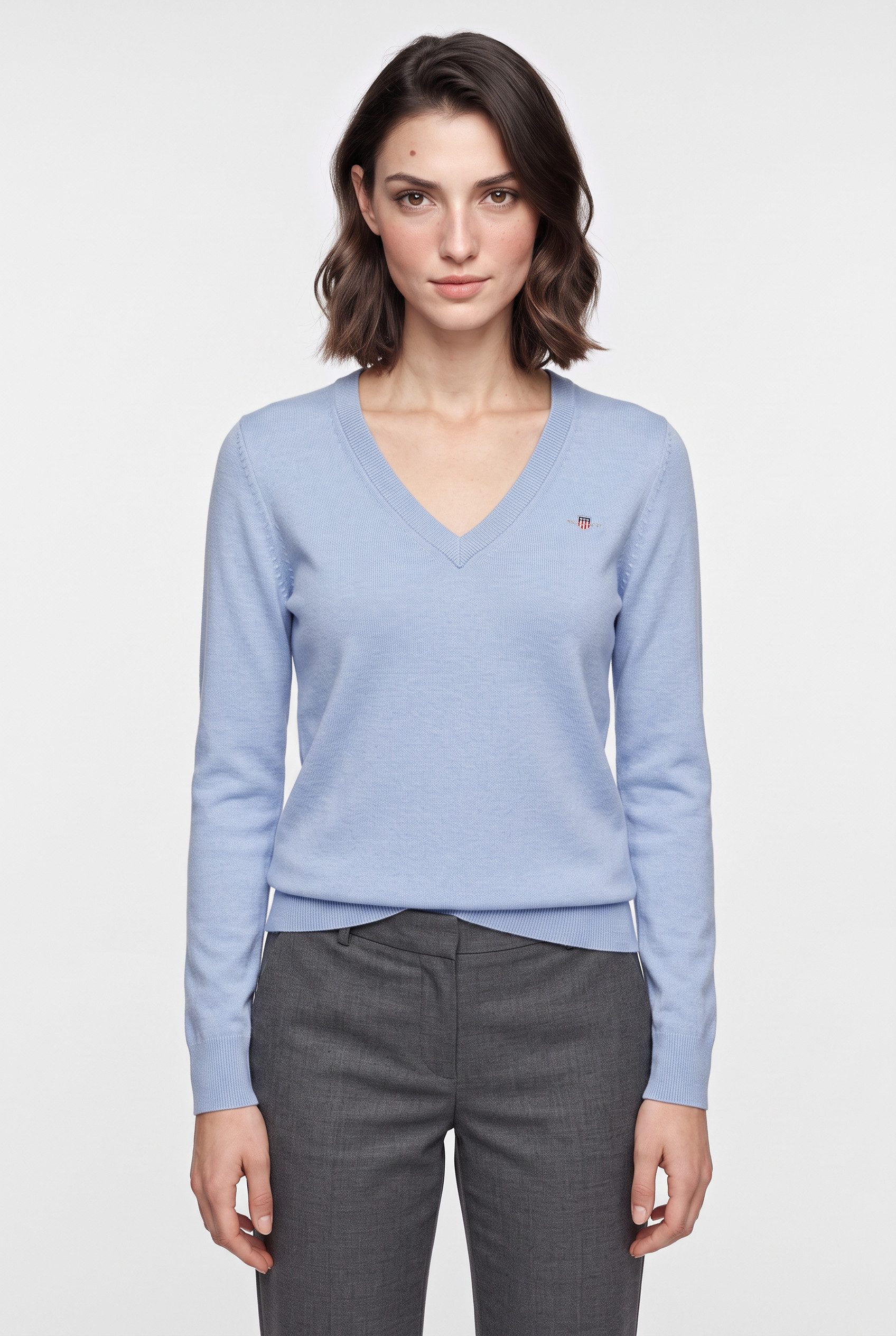 Gant Strickpullover WOOL COTTON V-NECK