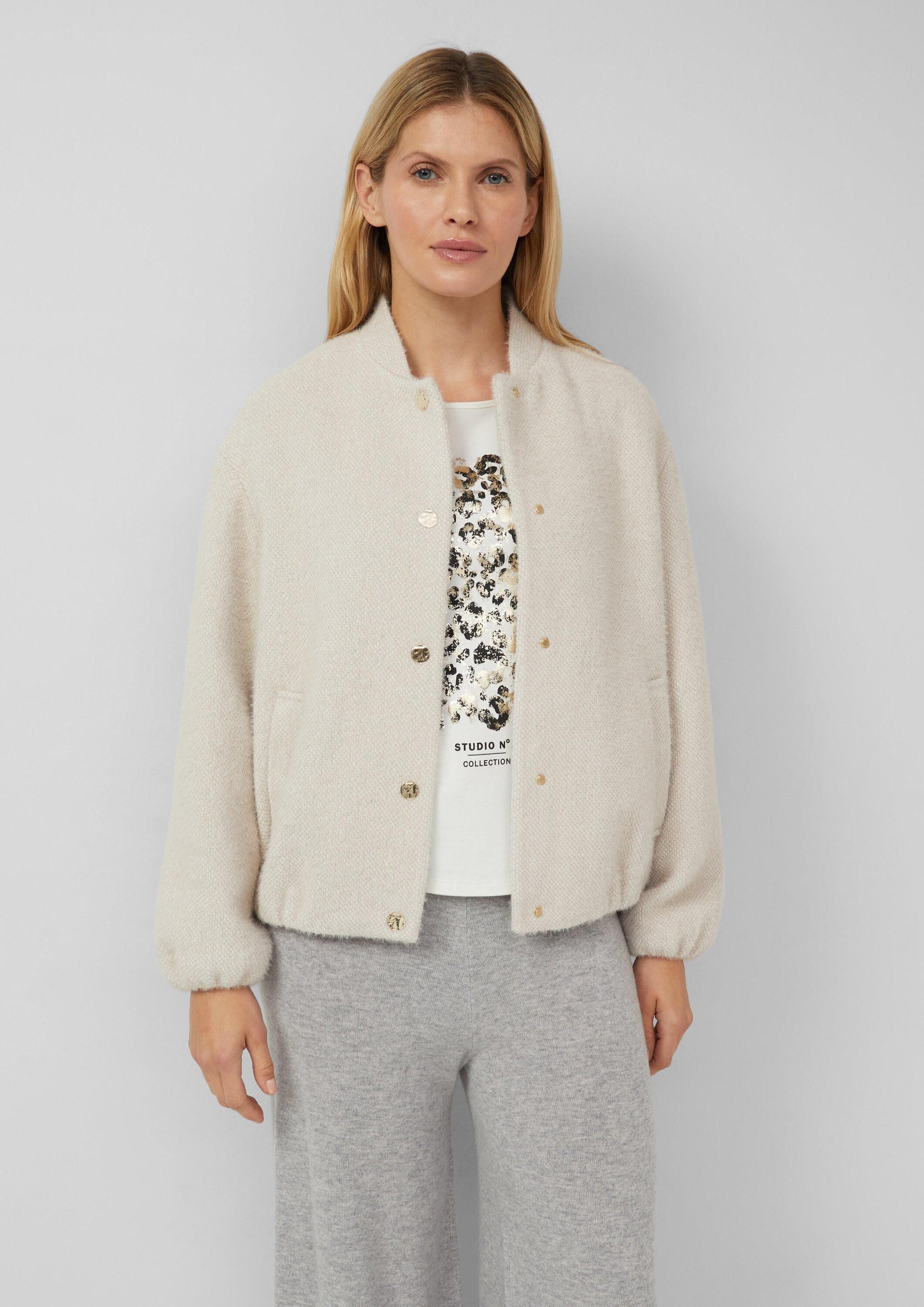 s.Oliver Funktionsjacke Outdoor-Jacke Flauschige Jacke im Relaxed Fit mit S günstig online kaufen