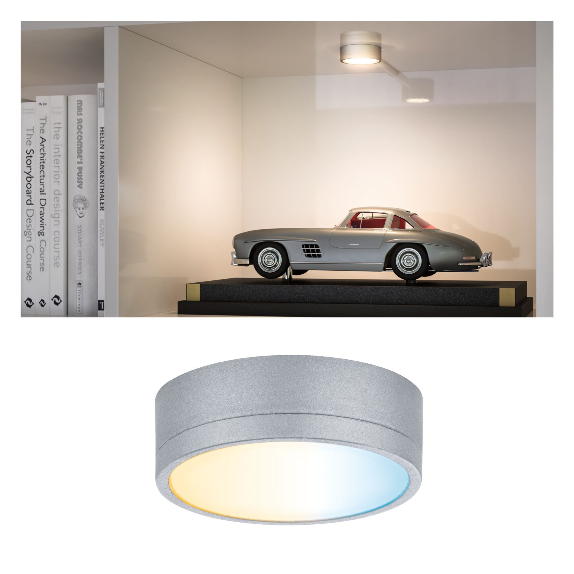 Paulmann LED Deckenspot Clever Connect LED Spot Medal Tunable White 2,3W Chrom matt