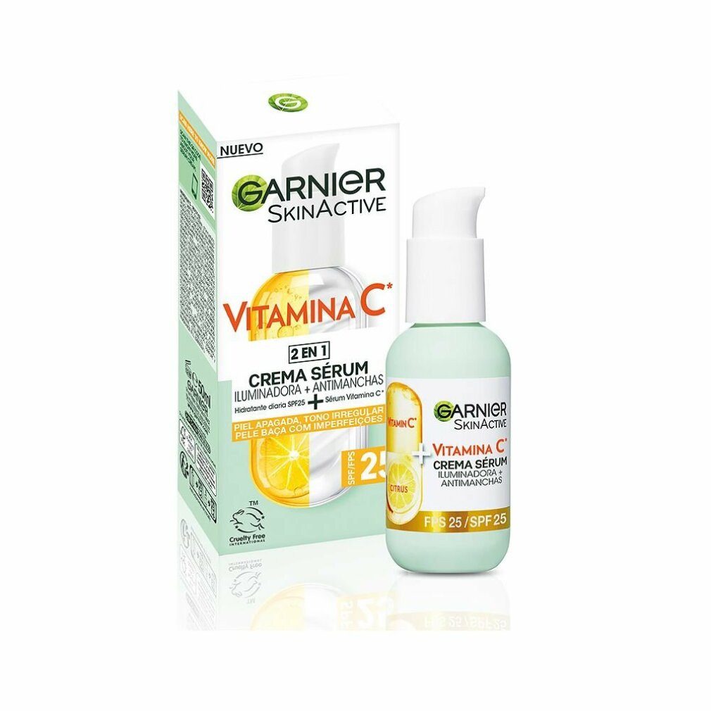 GARNIER Gesichtspflege SkinActive Anti Spot Illuminating Serum Cream Vitamin C Spf25 50ml