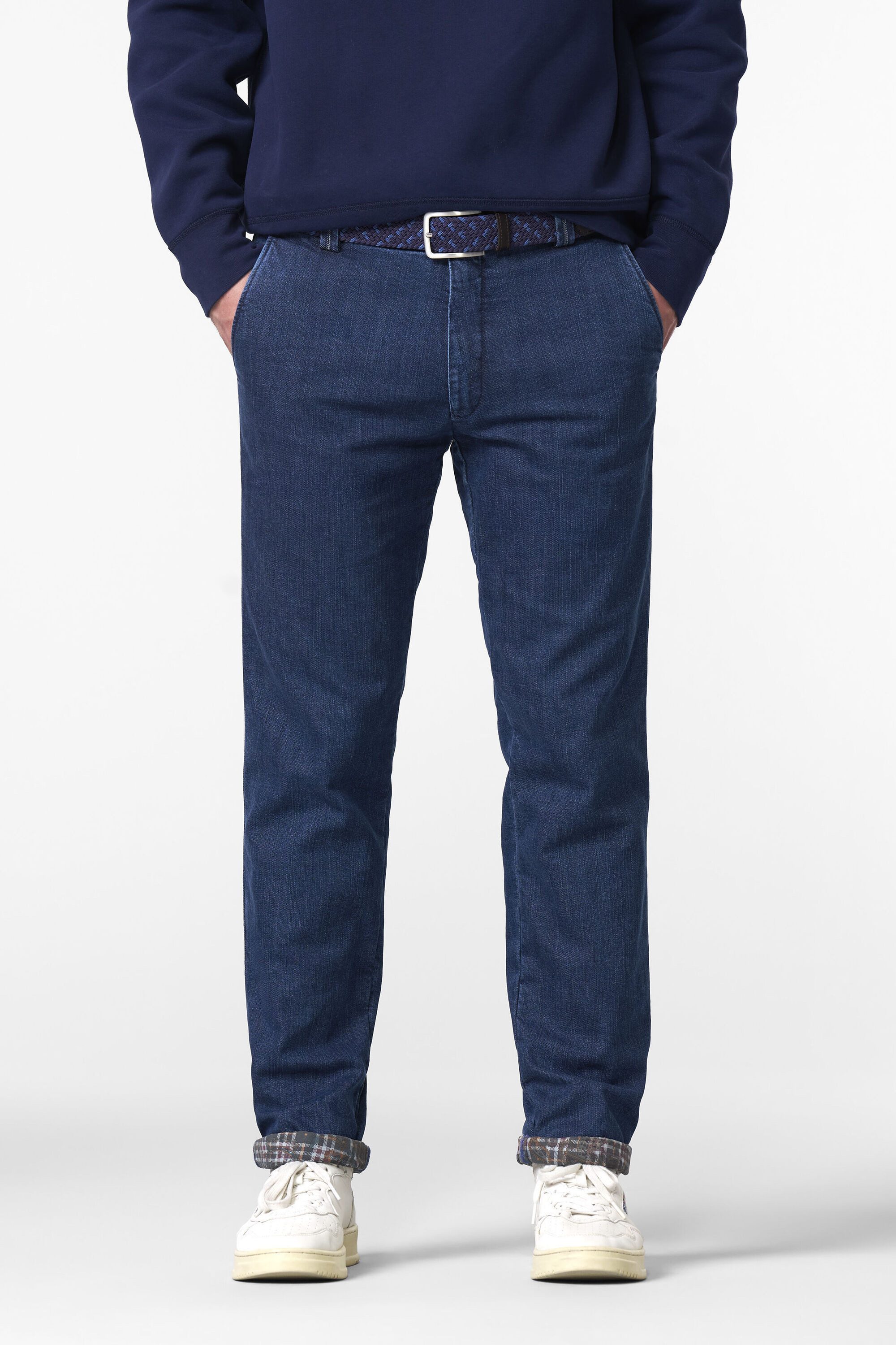 MEYER Bequeme Jeans BONN mit buntgewebtem Thermofutter