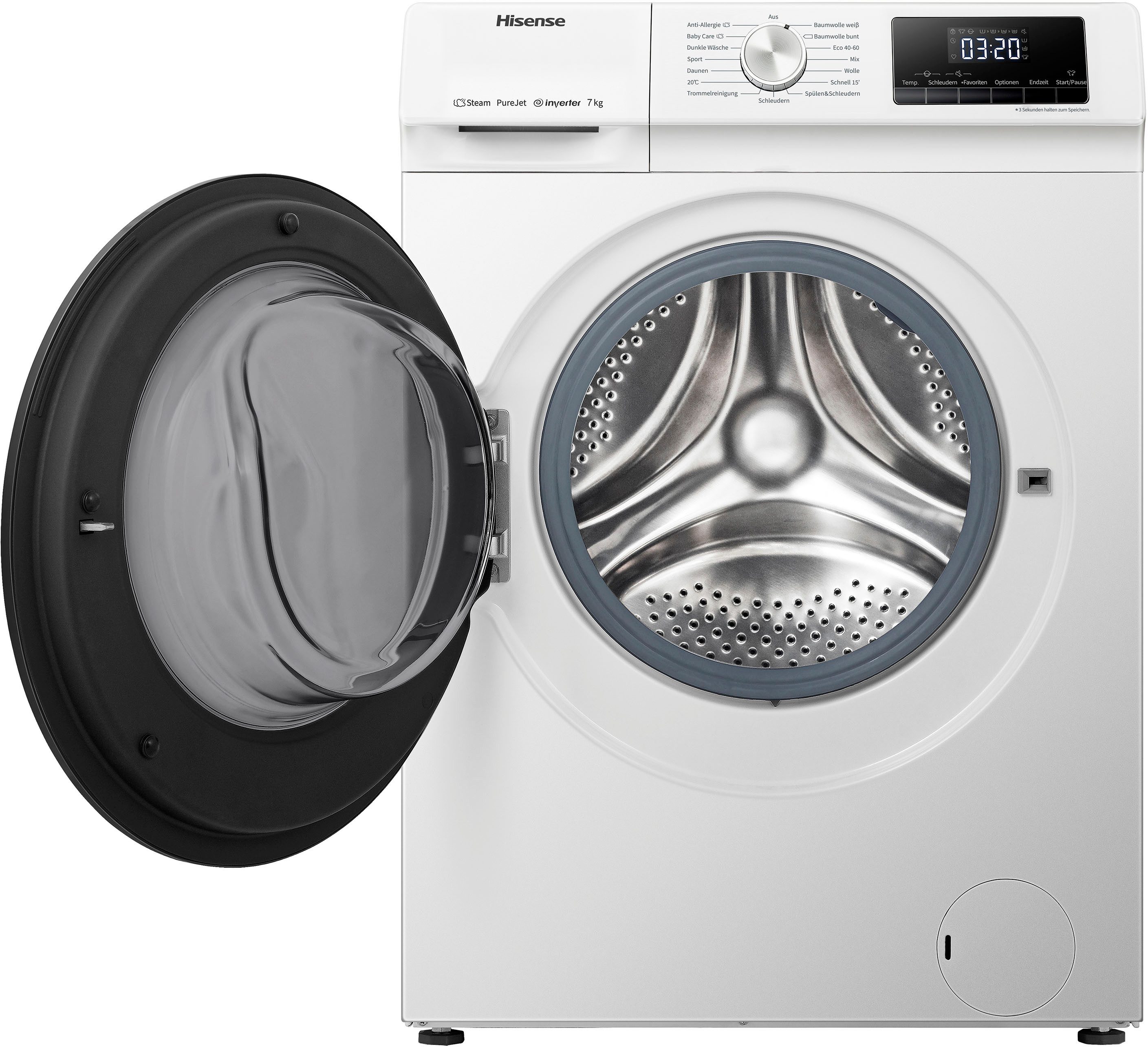 Hisense Waschmaschine WFQA7014EVJM WFQA7014EVJM, 7 kg, 1400 U/min