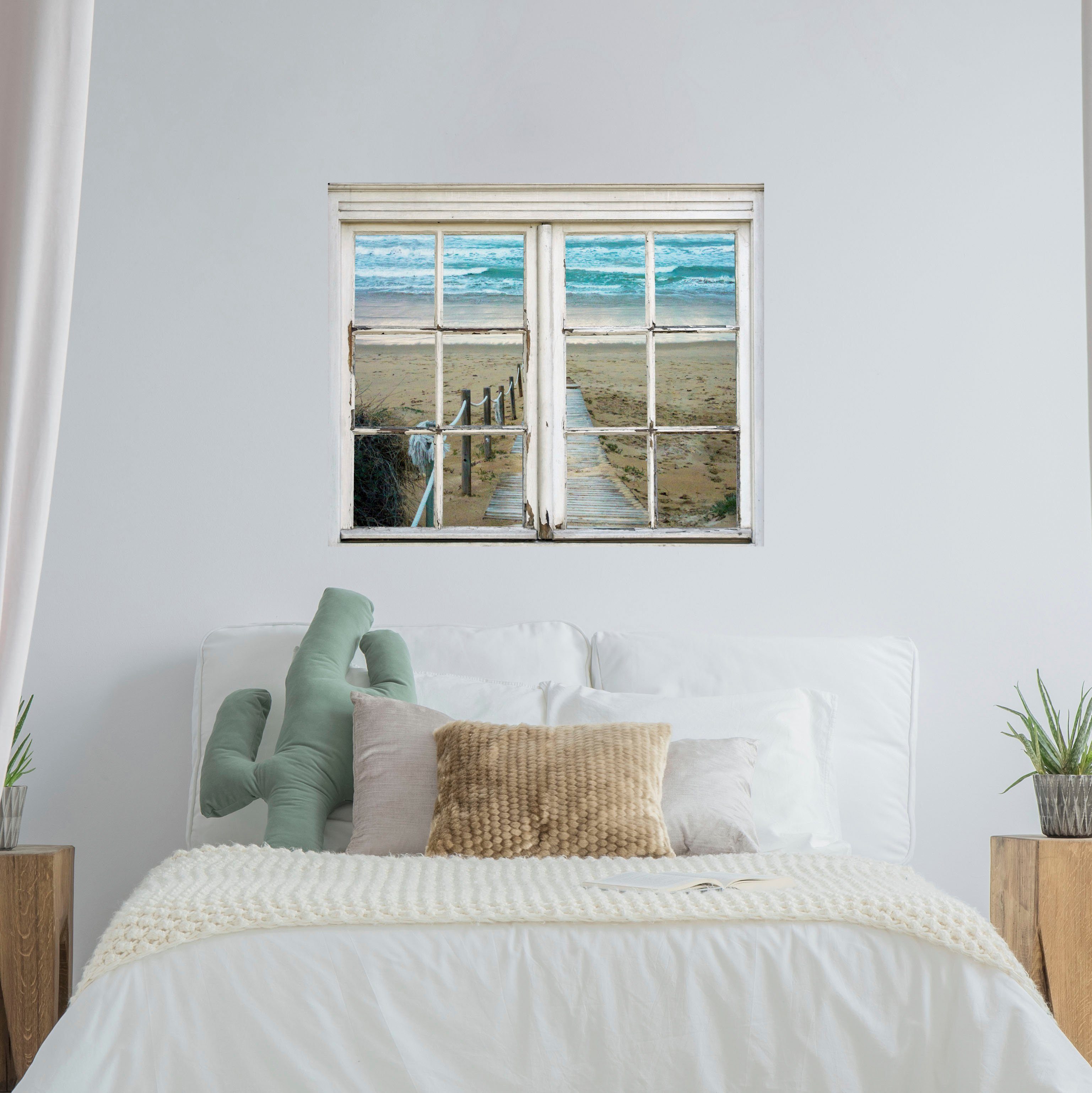 queence Wandsticker Weg ins Meer, Wandsticker, Wandbild, selbstklebend, Mee günstig online kaufen