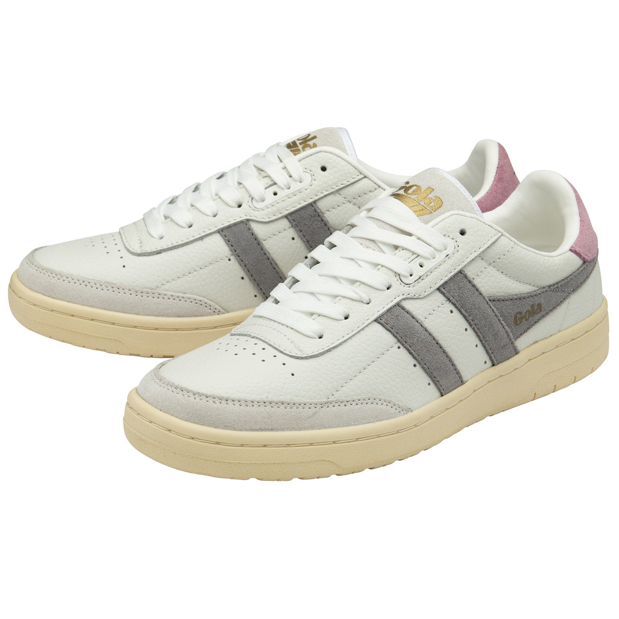 Falcon Leder 2025 weiss/grau/rosa Damen Sneaker