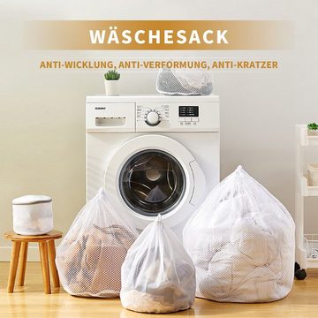 MAGICSHE Wäschenetz Groß 4 Stück Wäschesack mit Kordelzug für waschmaschine,(Set, 4-St)