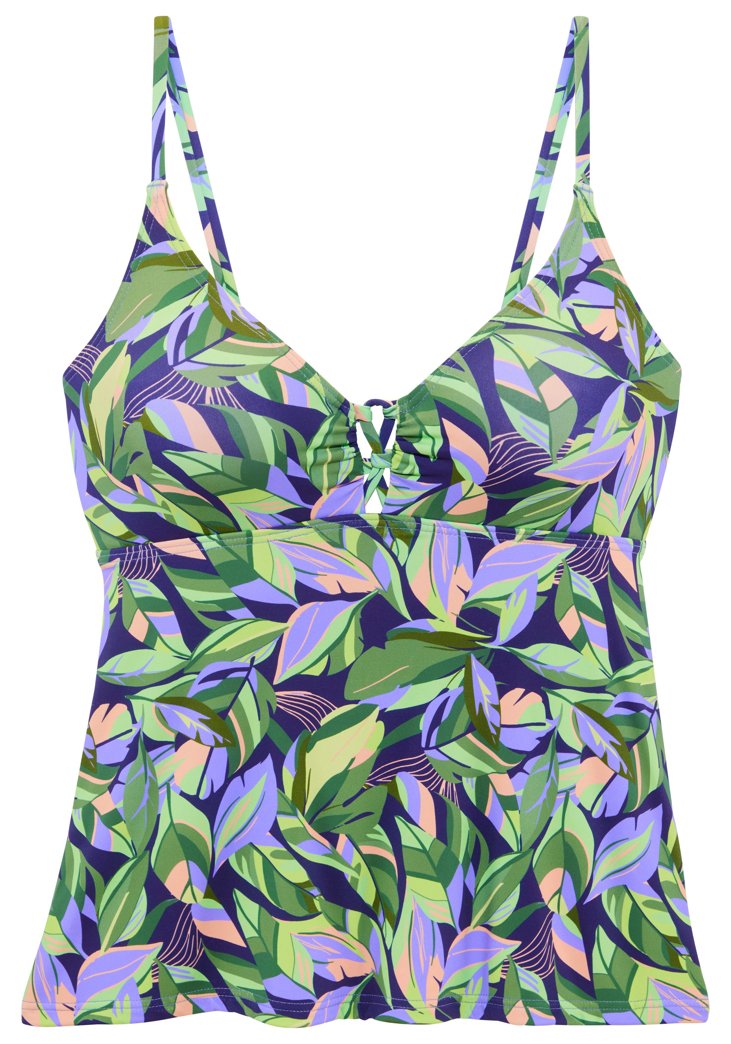 s.Oliver Tankini-Top, mit modernem Allover-Print