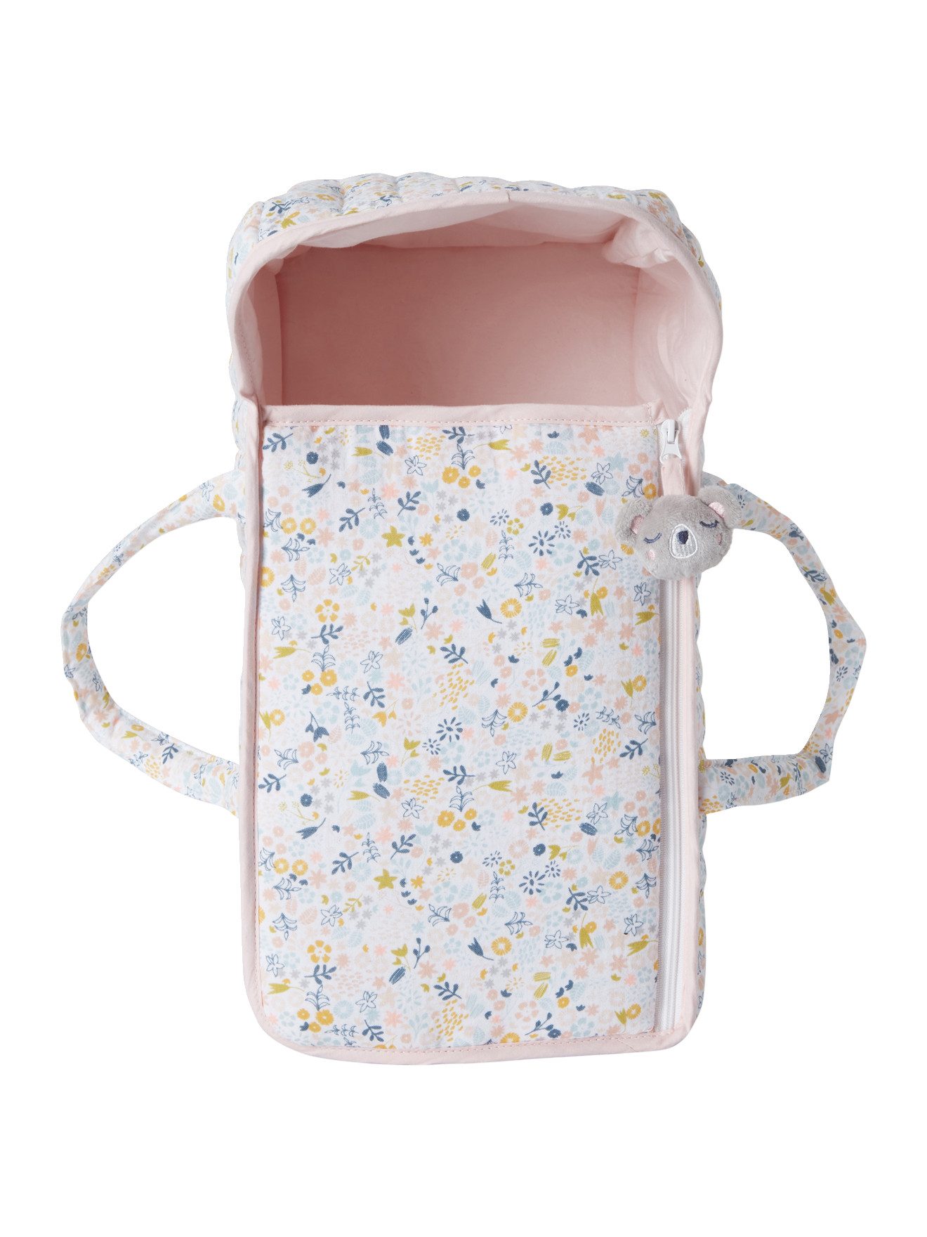 vertbaudet Puppen Accessoires-Set Puppen-Tragetasche aus Musselin, Blumenmu günstig online kaufen