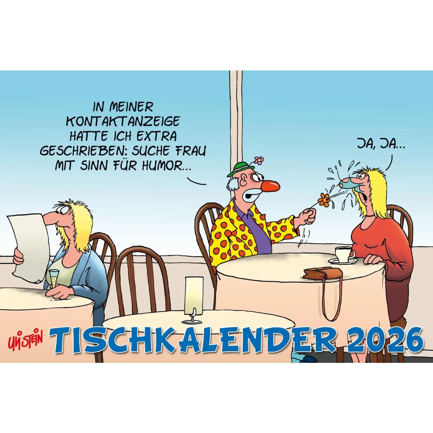 Lappan Verlag Geburtstagskalender Uli Stein Tischkalender 2026: Monatskalender zum Aufstellen