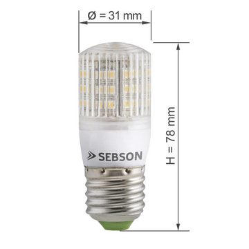 SEBSON LED-Leuchtmittel 10er Pack E27 LED 3W Lampe  240lm warmweiß - Leuchtmittel 280°