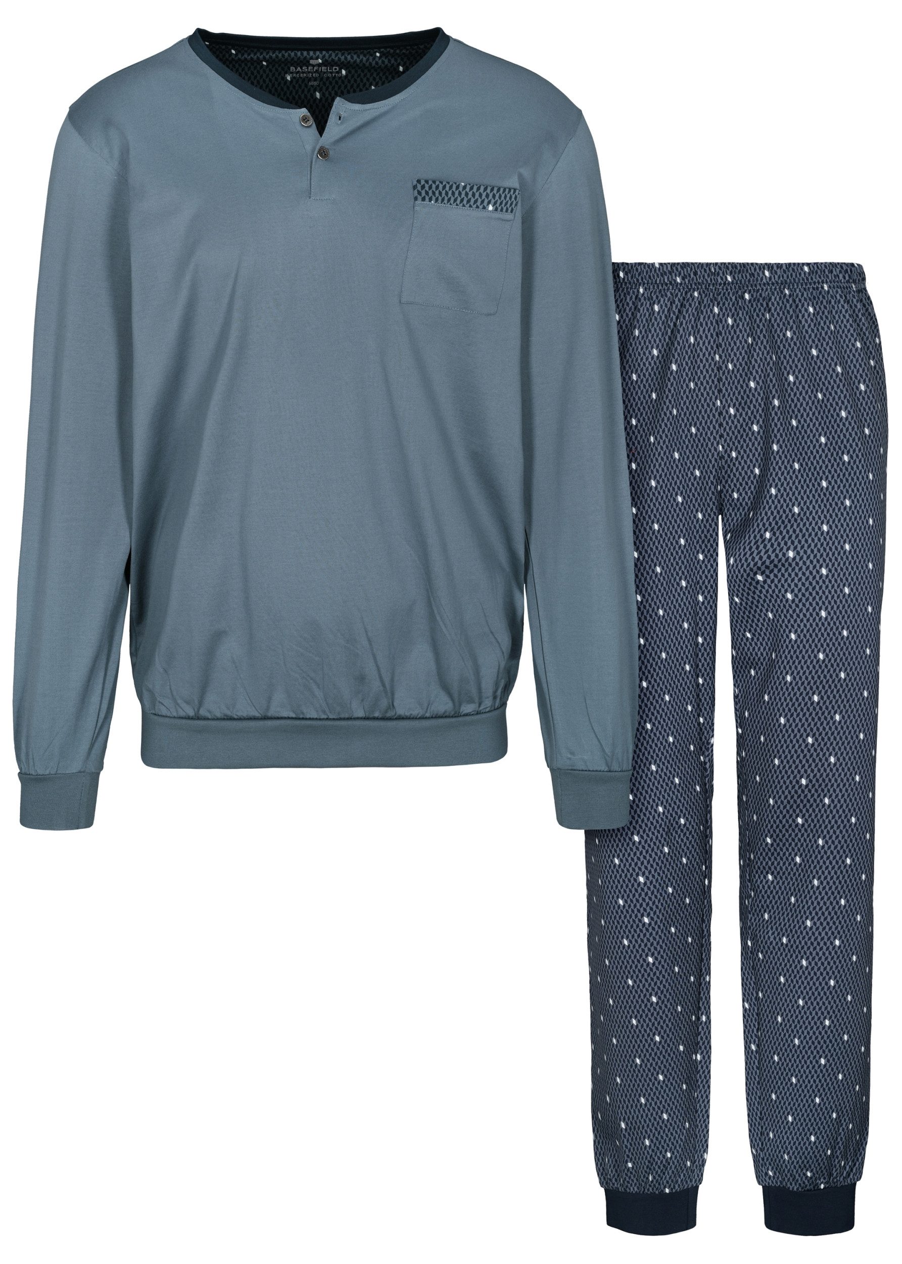 Schlafanzug He.-Pyjama Merzerisiert
