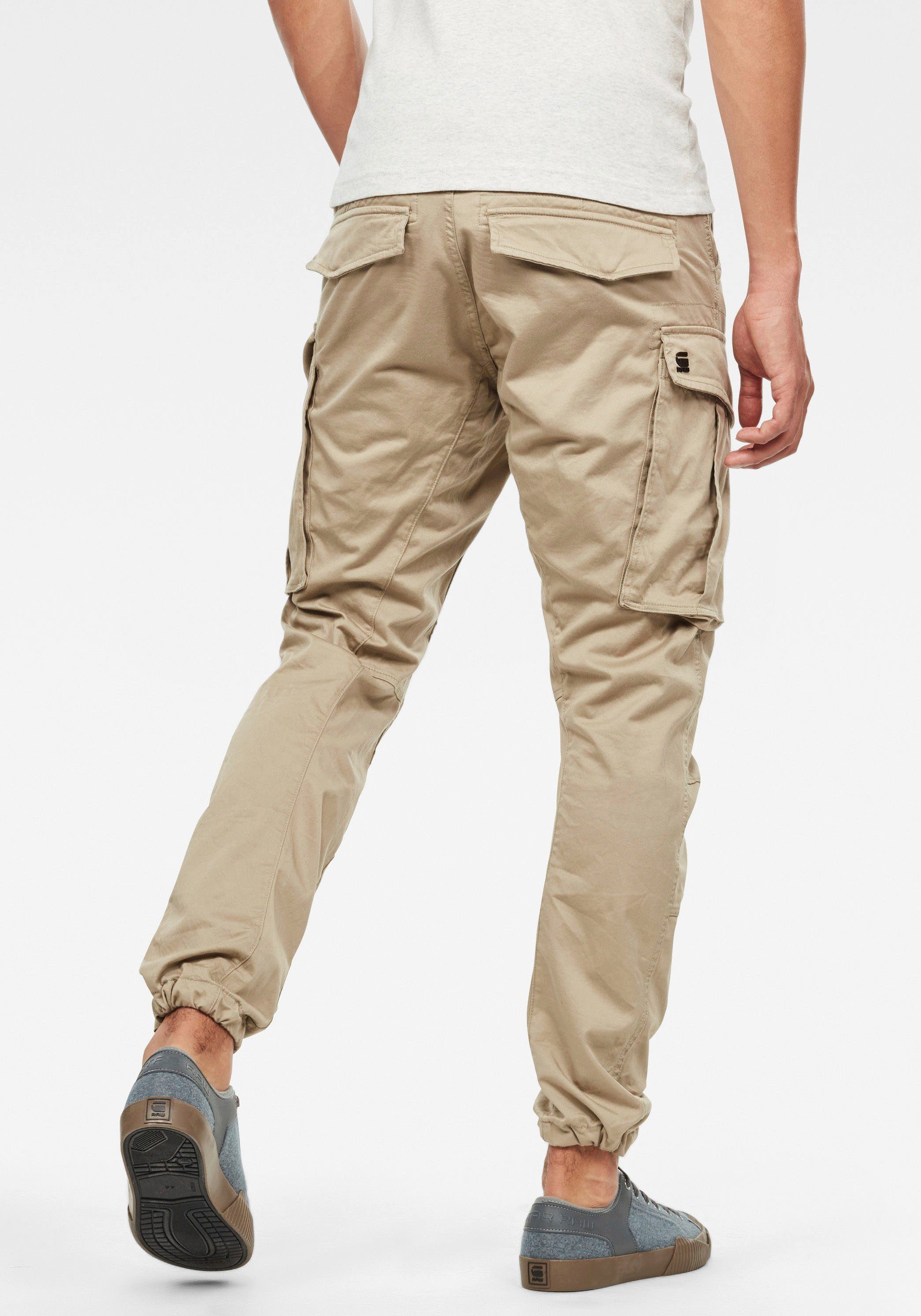 3D Cargohose Tapered G-Star Pant beige RAW Rovic Zip