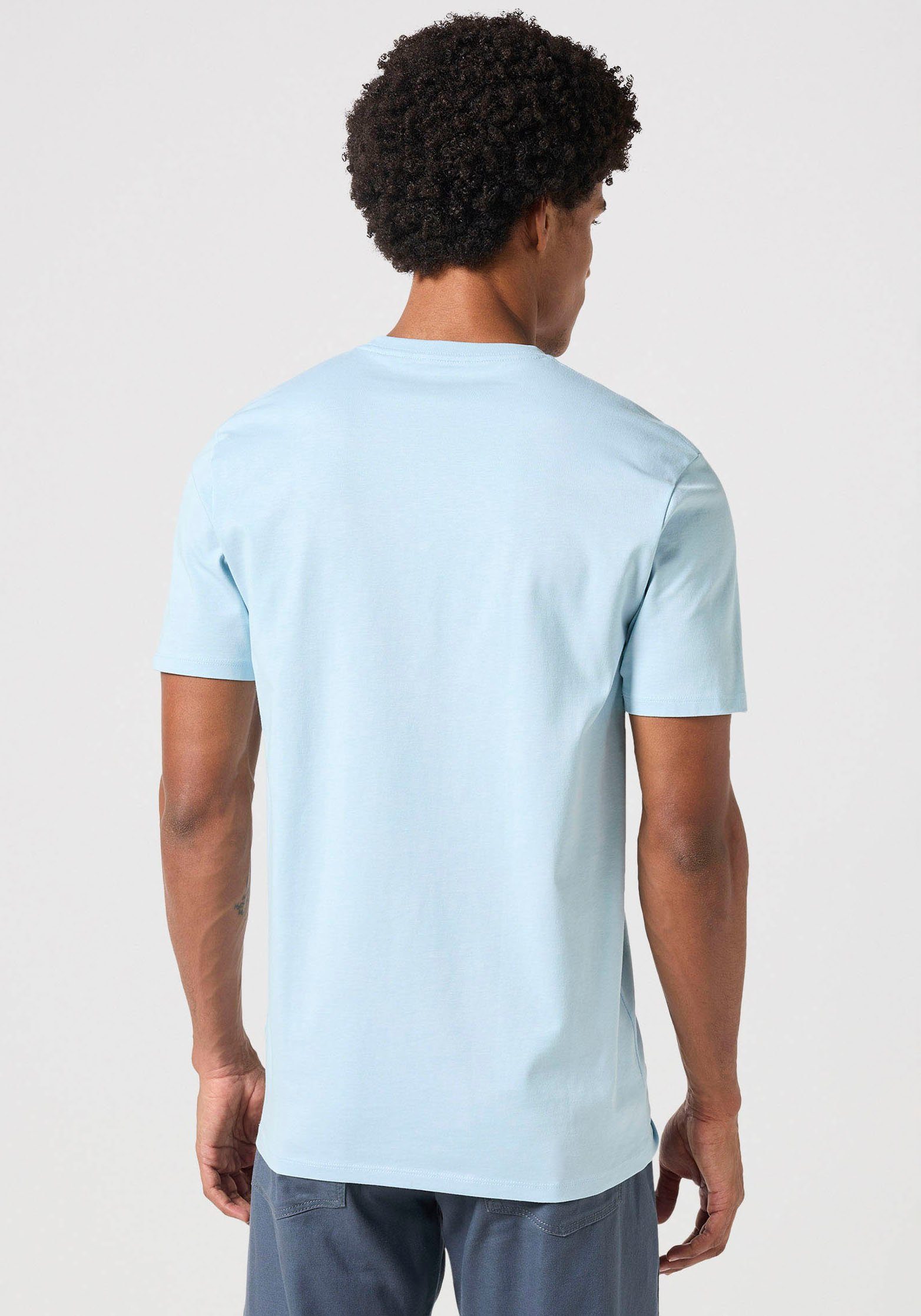 Wrangler Kurzarmshirt mit Logostickerei auf der günstig online kaufen