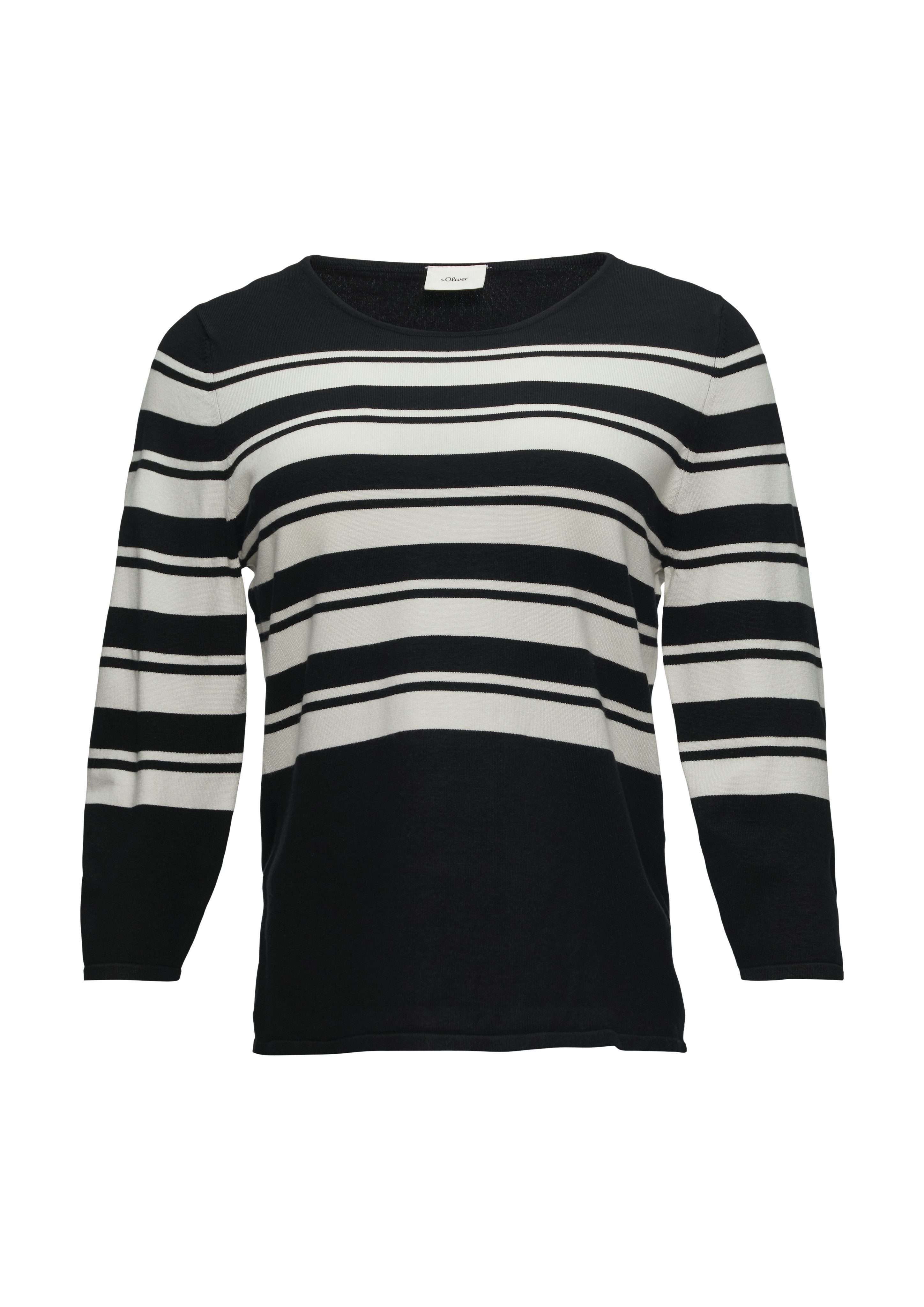 s.Oliver BLACK LABEL Streifenpullover mit Streifenmuster