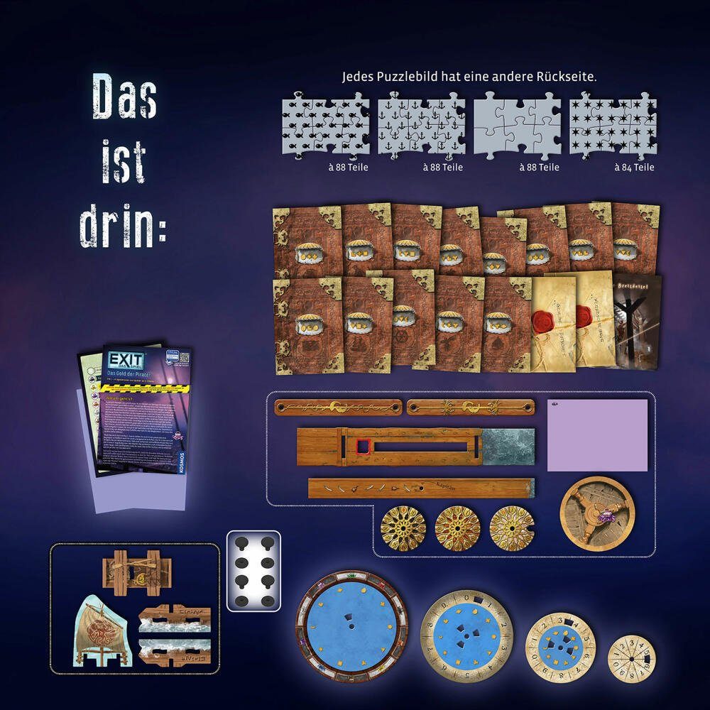 Kosmos Spiel EXIT Das Spiel + Puzzle - Das Gold der Piraten
