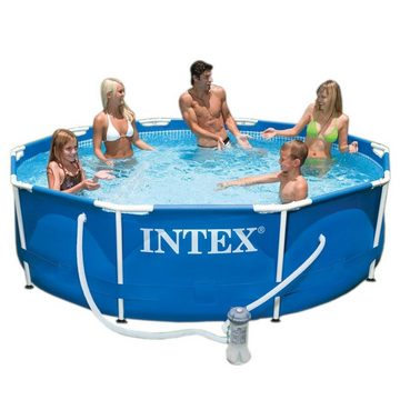 Intex Pool INTEX 28212GN Metal Frame Pool, 366x76cm inkl. Filterpumpe