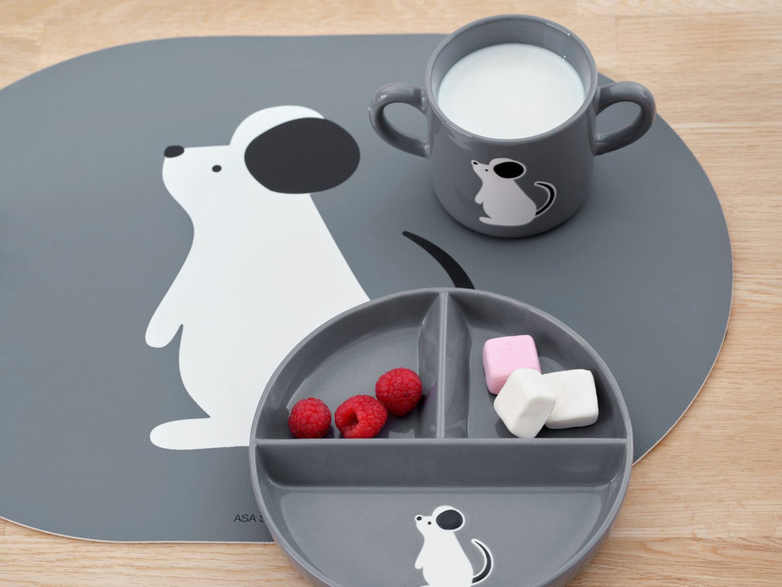 ASA SELECTION Becher buddies Henkelbecher Maus 0,25l, New Bone China