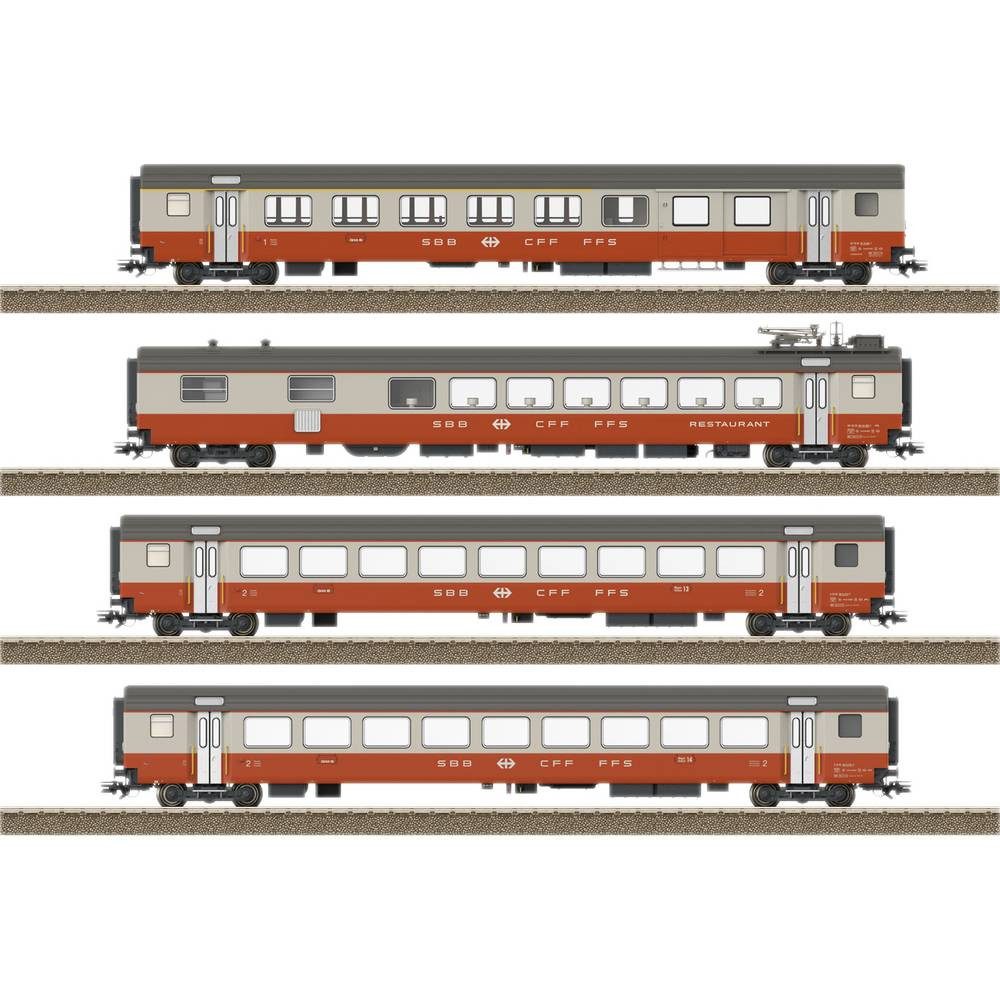 TRIX H0 Personenwagen H0 4er-Set Personenwagen Swiss Express der SBB 23690