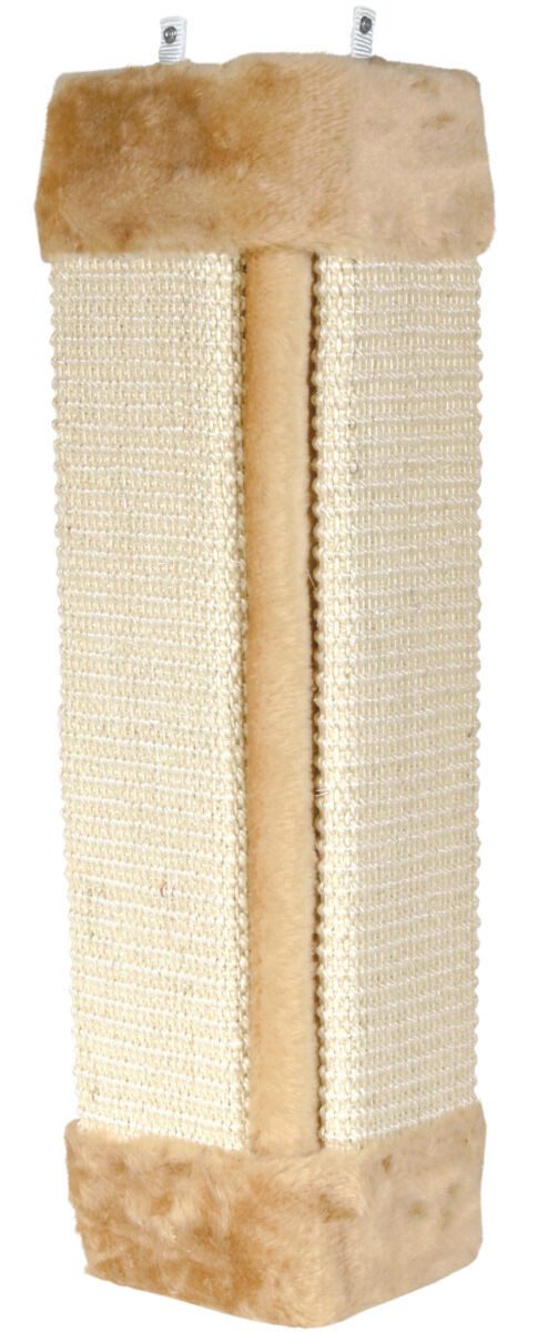 TRIXIE Katzen-Wandregal Kratzbrett für Zimmerecken - natur/beige - 23 × 49 cm