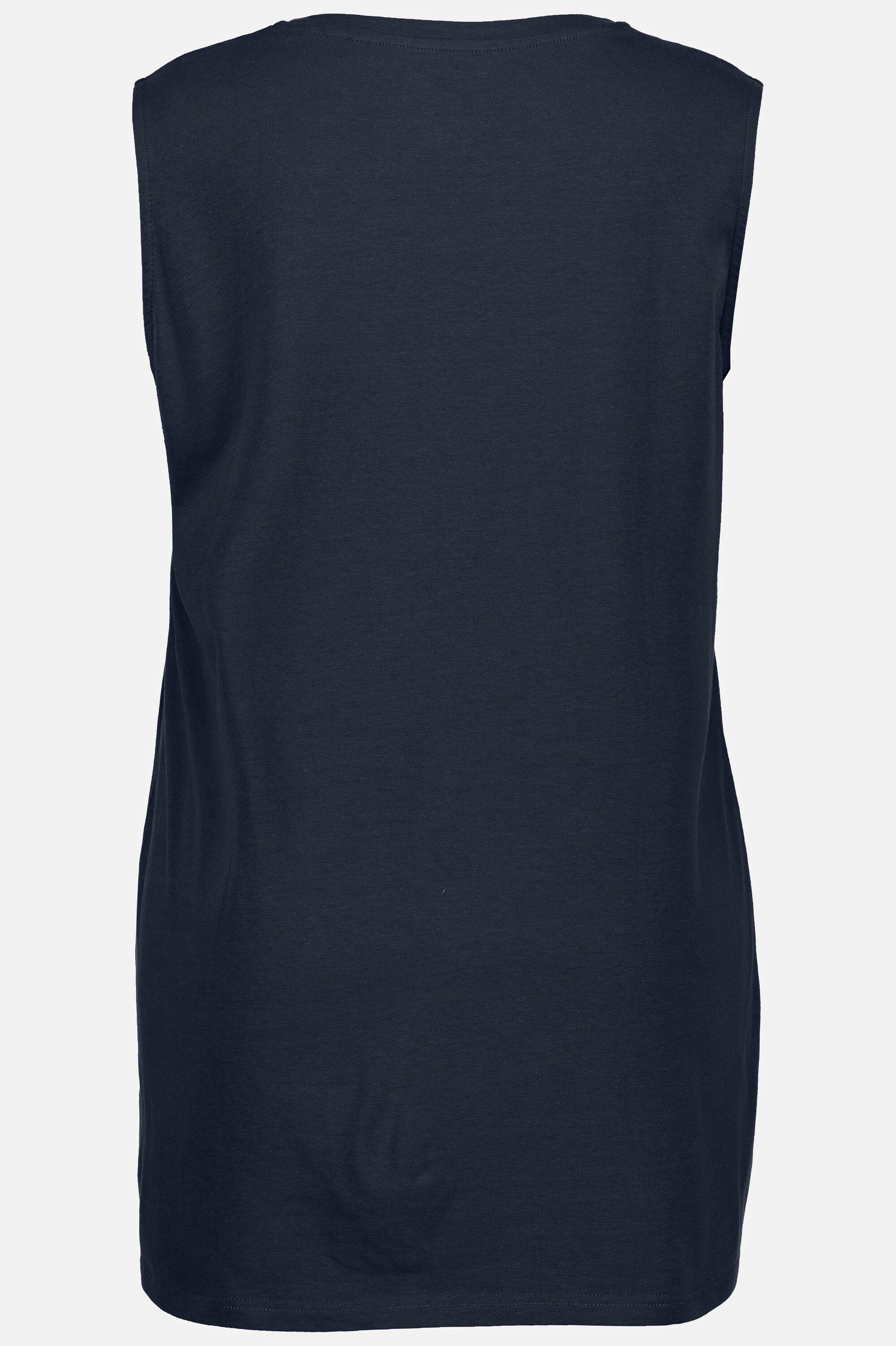 Ulla Popken Longshirt Longtop Classic Fit Carré-Ausschnitt ärmellos – Bild 4 von 5