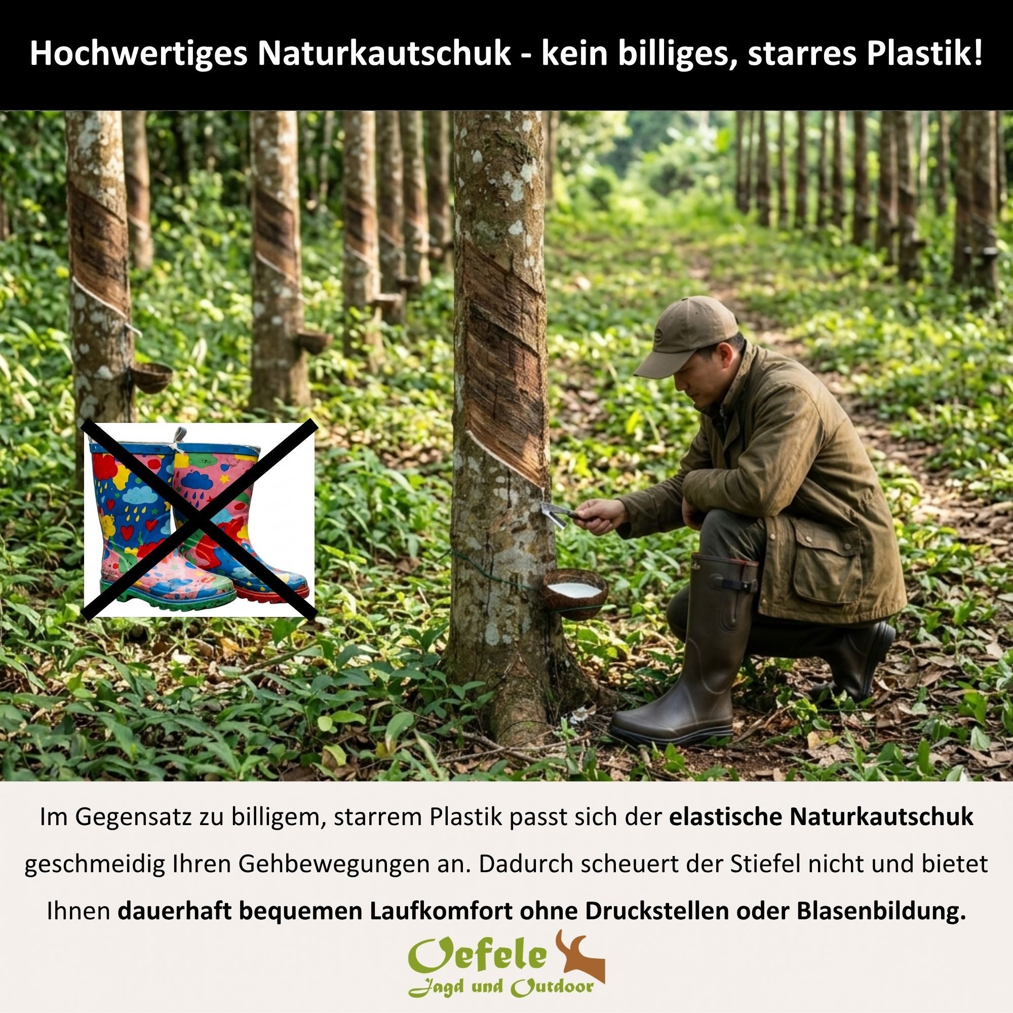 La Chasse® Neopren-Gummistiefel "Nizza" Jagdstiefel Herren & Damen wasserdicht Gummistiefel wasserdicht